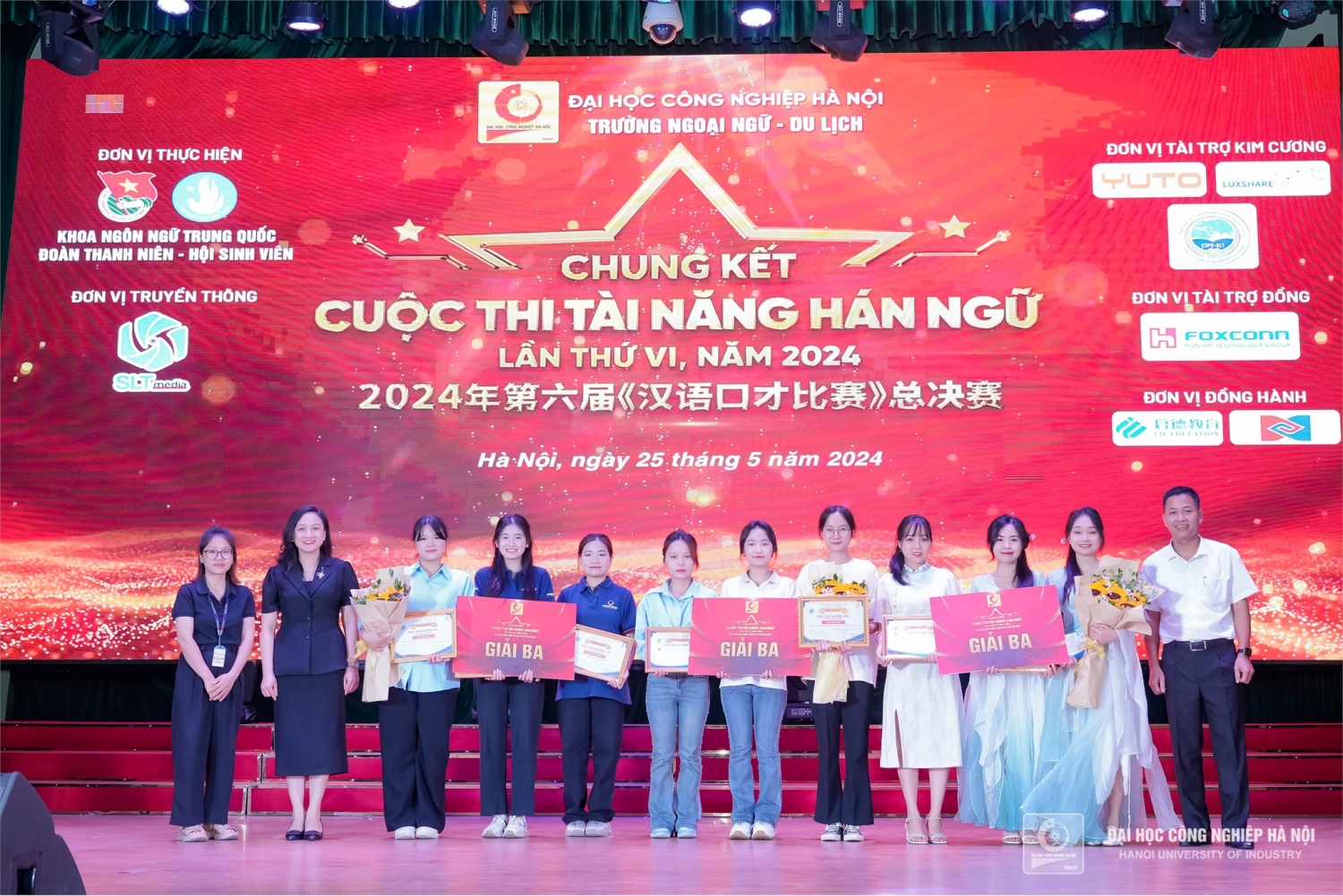 Sinh viên Trường Đại học Sao Đỏ đạt Giải Ba cuộc thi Tài năng Hán Ngữ năm 2024
